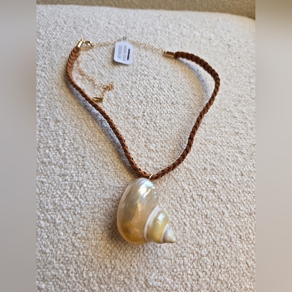 NWT! Free People × Serafina, Sara Choker, Neutral Tan, $38 - Picture 5 of 12